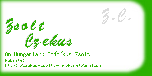 zsolt czekus business card